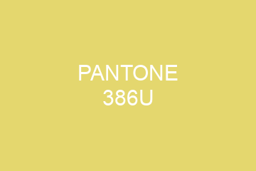 Peinture Pantone 386U