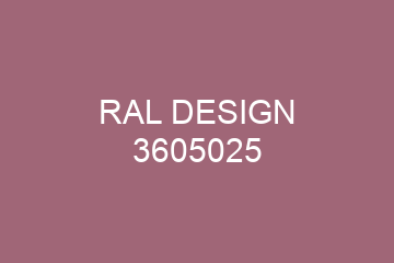 Peinture RAL 3605025