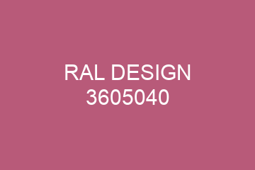 Peinture RAL 3605040